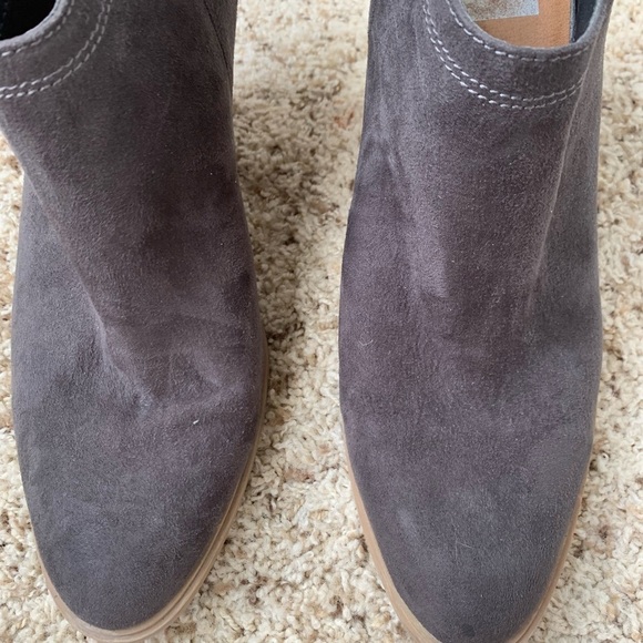 DV by Dolce Vita Haken Chunky Block Heel Mules Brown/Grey Size 9.5 - Picture 4 of 9